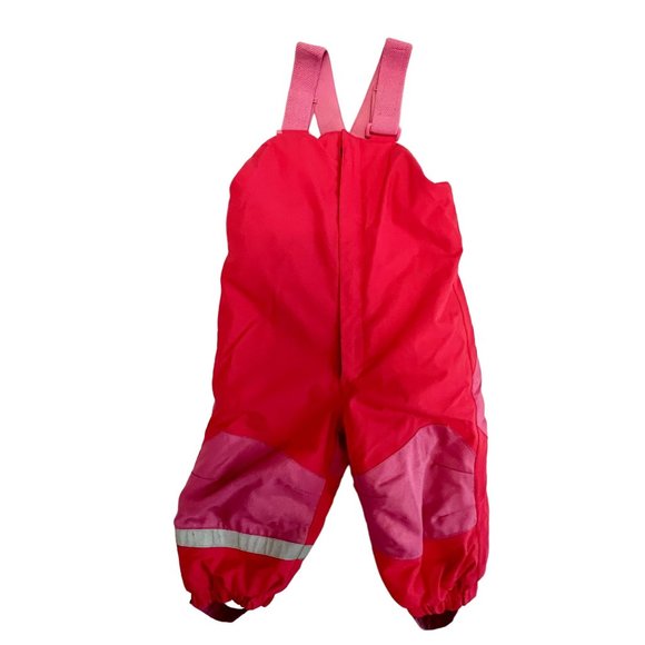 H&M Overall Ski/Snow Suit 12-18 Months Only Used Once Pink/Red Adjustable - Picture 4 of 13